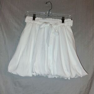 Chic White A-Line Skirt